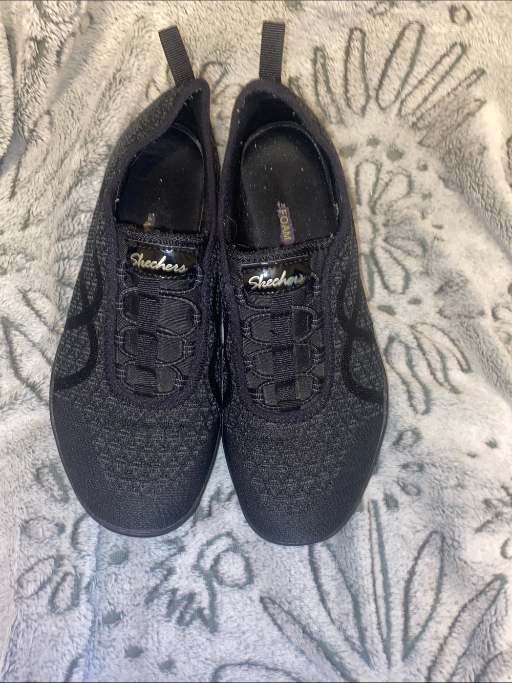 Skechers Women's Black Slip-On Athletic Sneakers